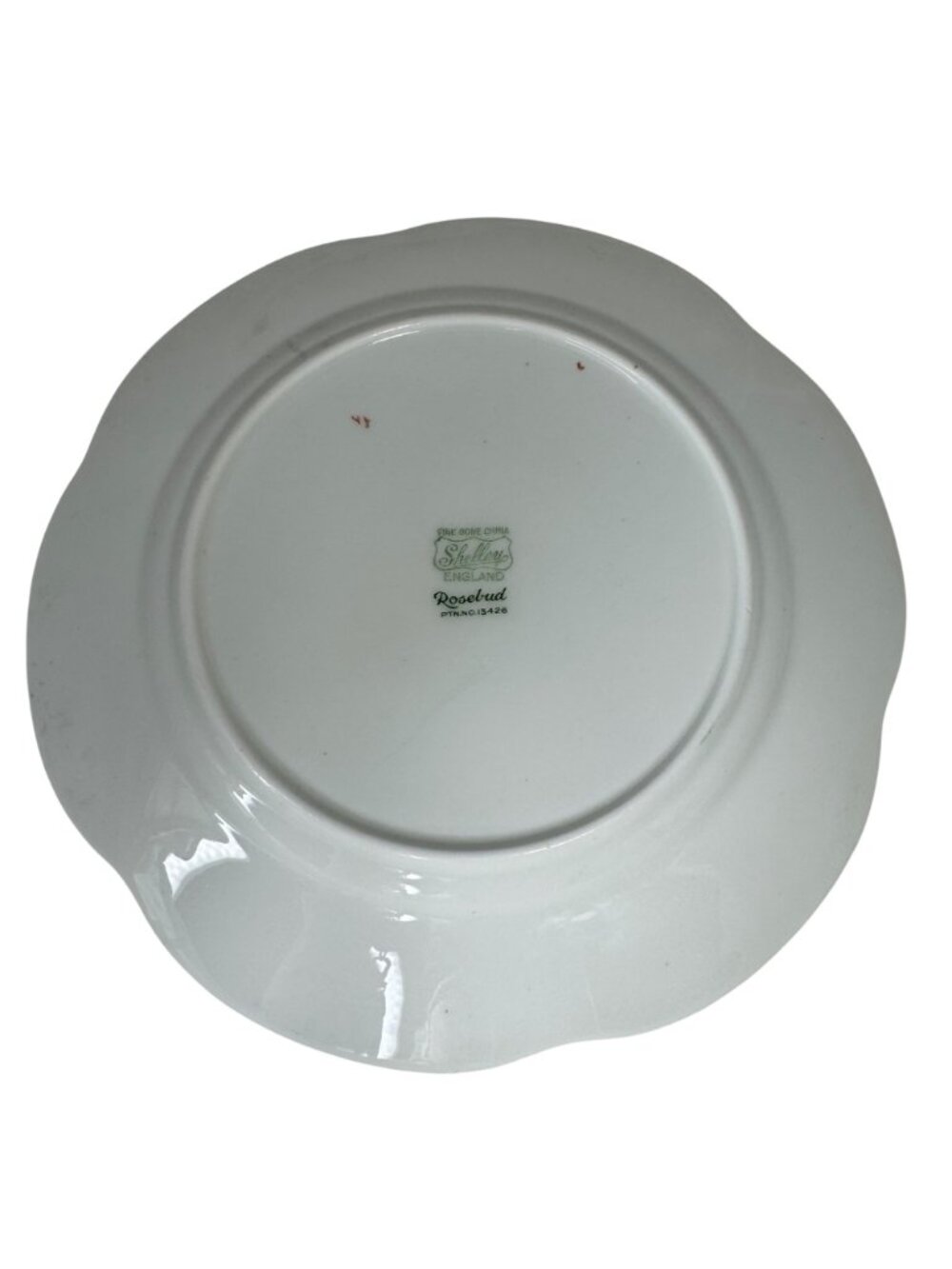 Shelley Bone China Pink Rosebud Pattern Luncheon Plate 13426 England Vtg Floral - Picture 7 of 12